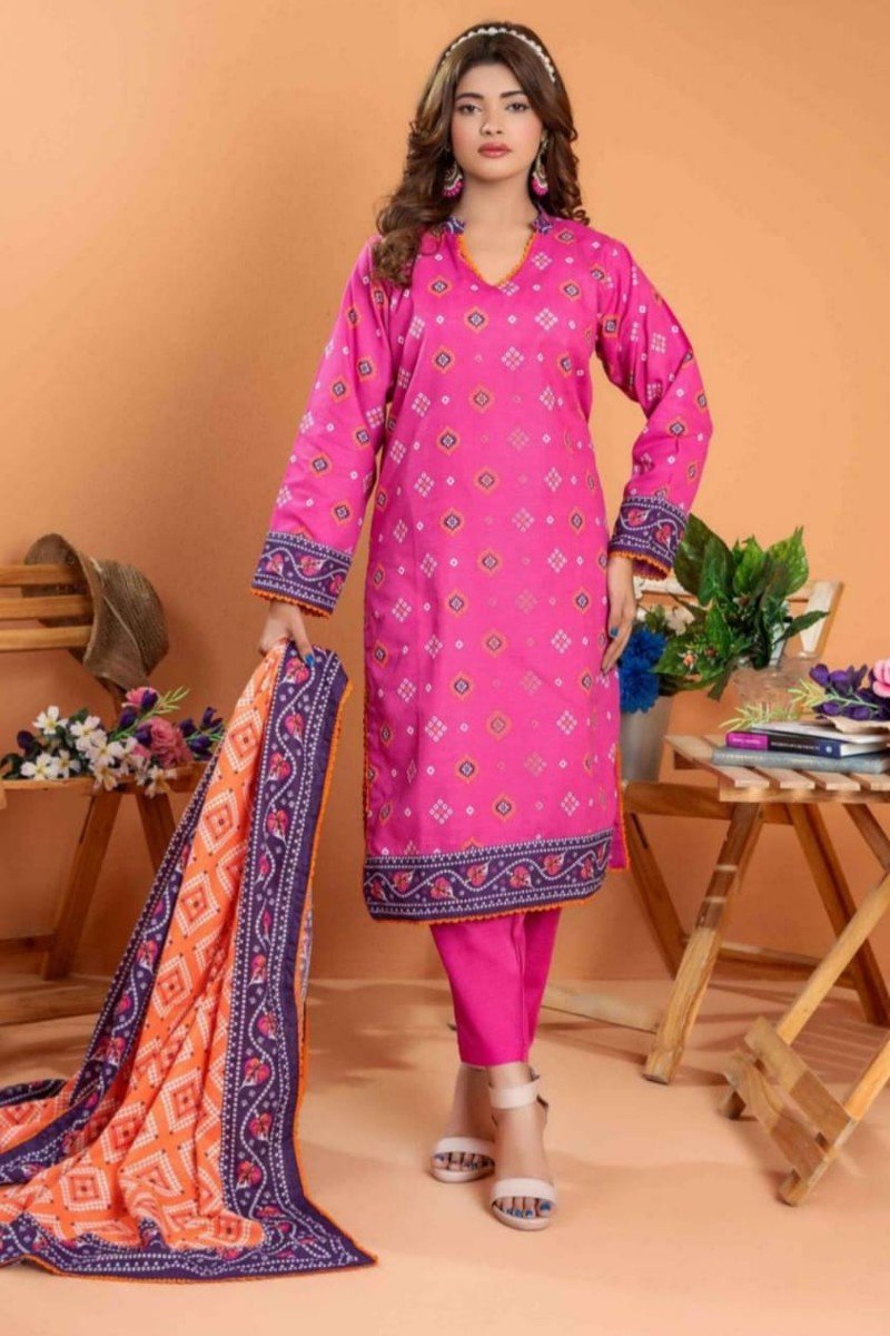 Zesh Khaddar-Printed-06-3Piece (Unstitched) - Image 2
