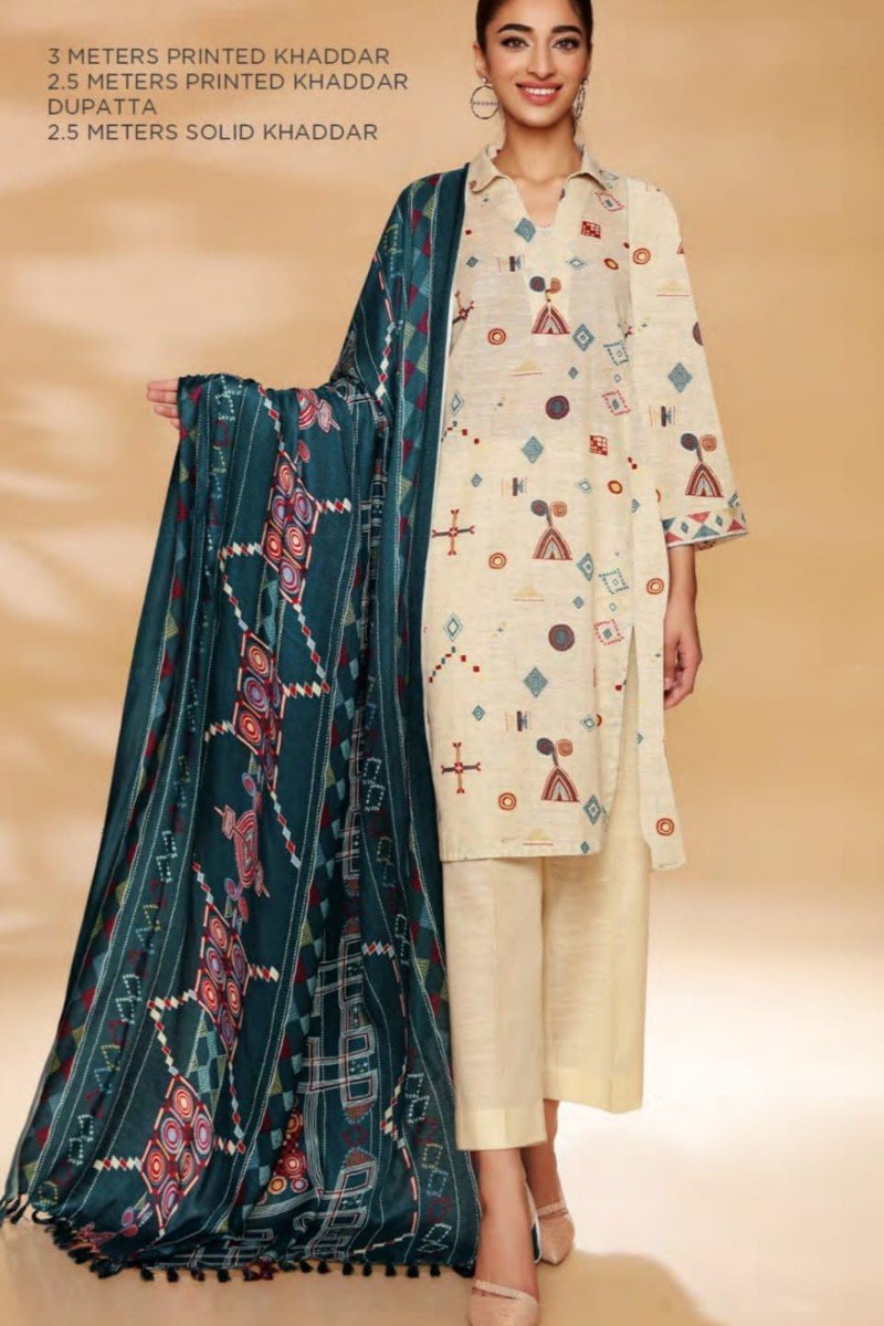 Nishat Khaddar-2-3Piece (Unstitched) - Image 3