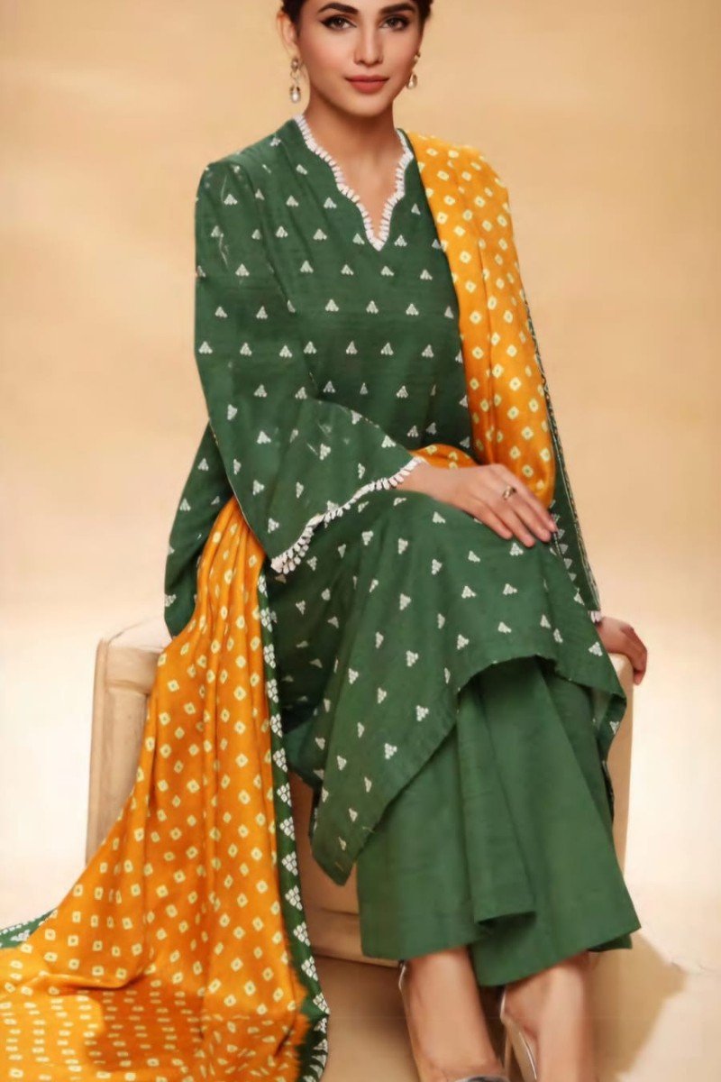 Nishat Khaddar-3-3Piece (Unstitched)